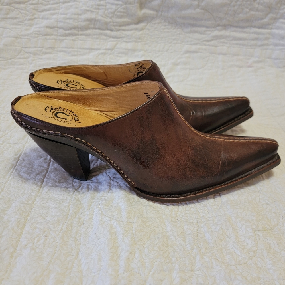 Charlie 1 Horse Slip On Leather Boots